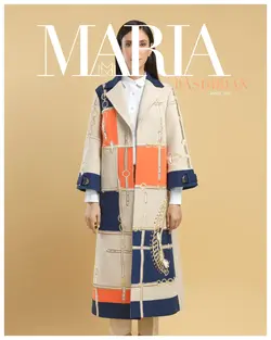 مانتو کرم نارنجی سورمه ای