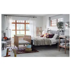 تخت نوزاد ایکیا SNIGLAR IKEA