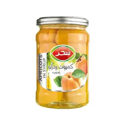 کمپوت زردآلو شیشه ای سحر (660گرم)