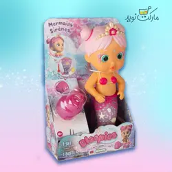 سوییتی پری دریایی 23 سانتی Bloopies با دوست دریایی