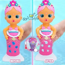 میمی پری دریایی 23 سانتی با دم جادویی Bloopies