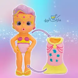 آدری پری دریایی 23 سانتی با دم جادویی Bloopies