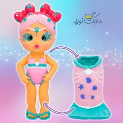 لیلا پری دریایی 23 سانتی با دم جادویی Bloopies