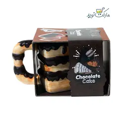 ماگ سرامیک خاص با طرح کیک شکلاتی