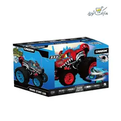 ماشین کنترلی 5 چرخ Shark Monster Truck مدل دایناسور قرمز Crazon مقیاس 1:14