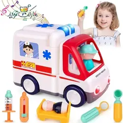 ماشين آمبولانس همراه تجهيزات هولی تويز