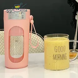 شیکر و میکسر شارژی هومدی رنگ صورتی