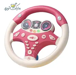 فرمان ماشین موزیکال چرخشی صورتی