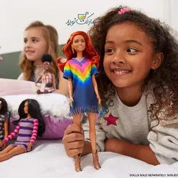 عروسک باربی مدل فشنیستاس کد 141 متل با موی آجری