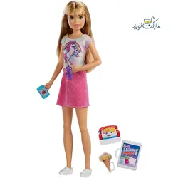 عروسک باربی مدل اسکیپر متل پرستار بچه با لوازم
