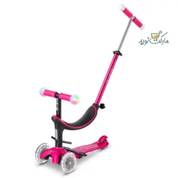 اسکوتر سه حالته مایکرو مدل مجیک Mini2Grow دلوکس صورتی