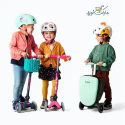 اسکوتر جمع شو میکرو مینی دلوکس صورتی