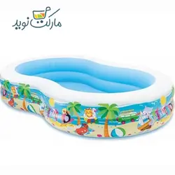 استخر بادی طرح لوبیایی اینتکس