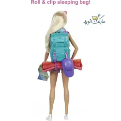 عروسک باربی کمپر با لوازم کمپینگ