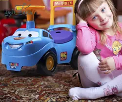 ماشین سواری موزیکال مک کویین رنگ آبی