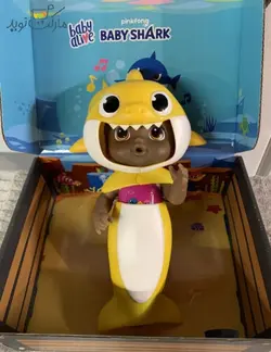 عروسک بیبی شارک ضد آب زرد
