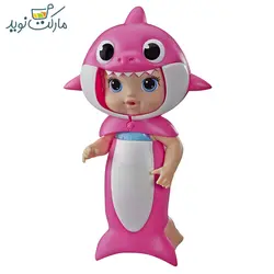 عروسک بیبی شارک ضد آب صورتی