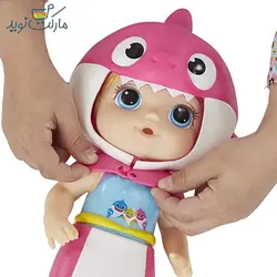 عروسک بیبی شارک ضد آب صورتی