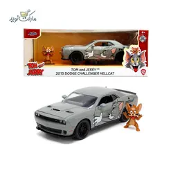ماشین 2015 Dodge Challenger Hellcat و فیگور جری فلزی مقیاس 1:24