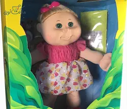 عروسک Cabbage بلوند با پیراهن چین چین