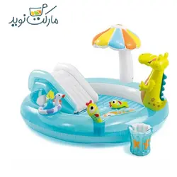 استخر بادی سرسره دار طرح تمساح اینتکس