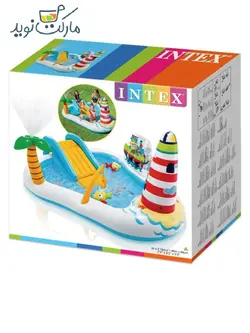 استخر بادی سرسره دار طرح فانوس اینتکس