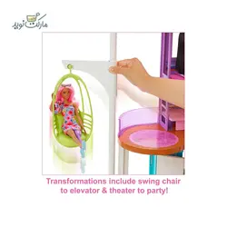 ست بازی خانه عروسکی مدل تعطیلات باربی با ۳۰ اکسسوری