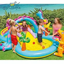 استخر بادی سرسره دار طرح دایناسور اینتکس
