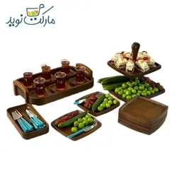 سرویس پذیرایی 21 پارچه چوبی