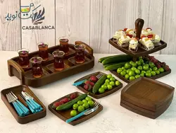 سرویس پذیرایی 21 پارچه چوبی