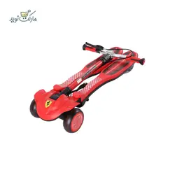 اسکوتر جمع شو Ferrari با چرخ‌ چراغ دار