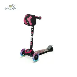 اسکوتر دو حالته SmarTrike با چرخ چراغ دار رنگ صورتی