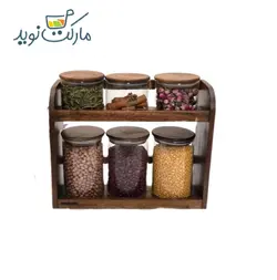 ست بانکه 7 پارچه دو طبقه جای حبوبات