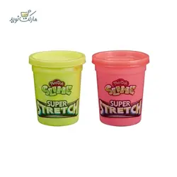 پک ۲ تایی خمیر اسلایم مدل Play Doh رنگ صورتی و زرد