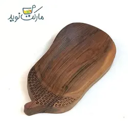 ظرف میوه و شیرینی چوبی طرح بلوط