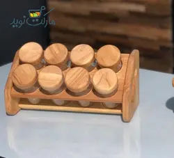 جا ادویه ای چوبی 8 تایی گردون