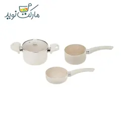 ست پخت و پز نوزاد 4 پارچه عروس رنگ سفید