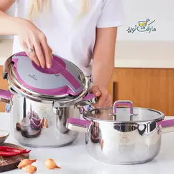 زود پز دوقلو کاراجا مدل Orbit رنگ بنفش