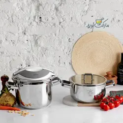 زود پز دوقلو کاراجا مدل Orbit رنگ سفید