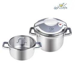 زود پز دوقلو کاراجا مدل Orbit رنگ سفید