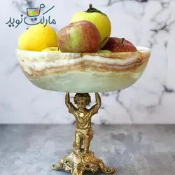 میوه خوری مرمر پایه برنز