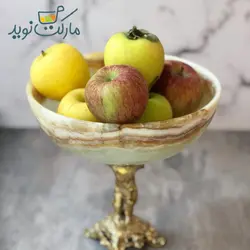 میوه خوری مرمر پایه برنز