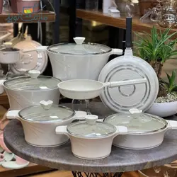 سرویس قابلمه 15 پارچه بالنتینی طرح سزار کرمی