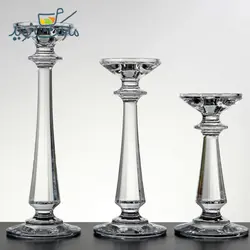 ست شمعدان 3 تیکه کریستال تیره روگاشکا