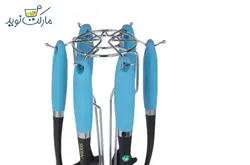 سرویس ملاقه و کفگیر 7 پارچه عروس رنگ آبی