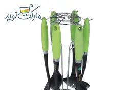 سرویس ملاقه و کفگیر 7 پارچه عروس رنگ سبز