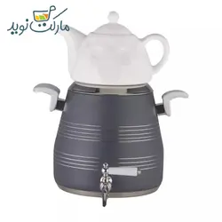 کتری استیل 6 لیتری سرمه ای گوماتو
