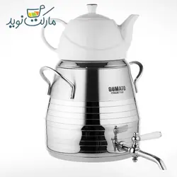کتری قوری شیردار استیل هرمی گوماتو