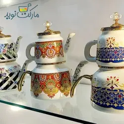 کتری و قوری طرح سنتی لعاب دار