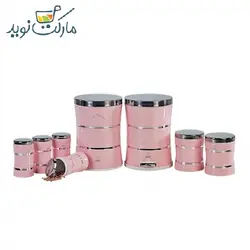 ست آشپزخانه 10 پارچه صورتی بهاز
